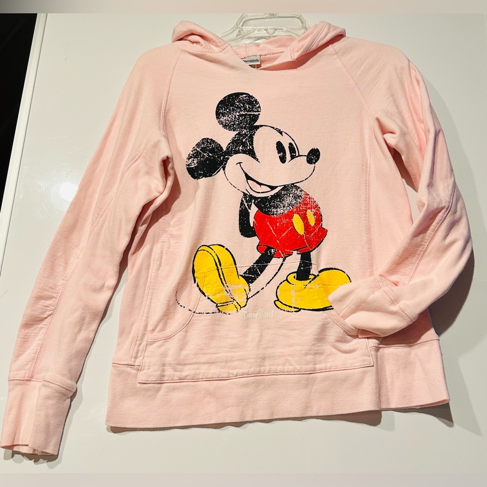 Disneyland Resort Mickey Mouse Pullover Sweatshirt Hoodie Women’s MEDIUM Pink